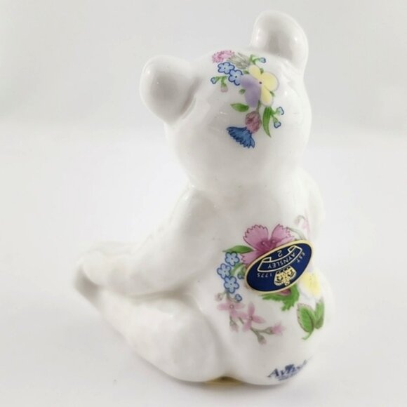 Aynsley Wild Tudor Teddy Bear Figurine English Fine Bone China Original With Box - Picture 5 of 14